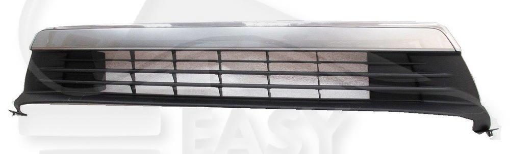 GRILLE DE PC AV CENTRALE NOIRE - S/EMPL AB - A/MOULURE CHROMEE Pour TOYOTA PRIUS - TY182 03/12→12/15