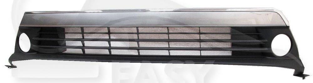 GRILLE DE PC AV CENTRALE NOIRE - A/EMPL AB - A/MOULURE CHROMEE Pour TOYOTA PRIUS - TY182 03/12→12/15