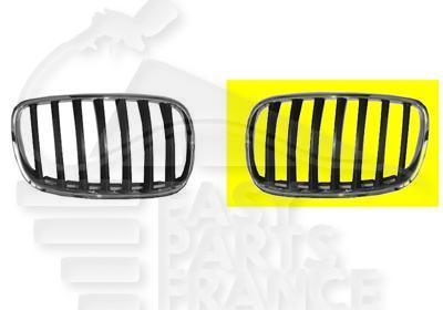 GRILLE DE CALANDRE NOIRE/CHROMEE GAUCHE MOD 3.0 SI Pour BMW X 6 E71/E72 - BM180 05/08→07/14