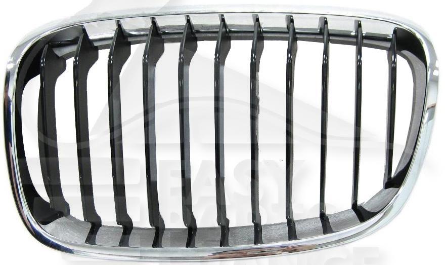 GRILLE DE CALANDRE G CHROMEE - NOIRE - CHROMEE M/BASIS Pour BMW S1 F 20 - BM013 09/11→01/15