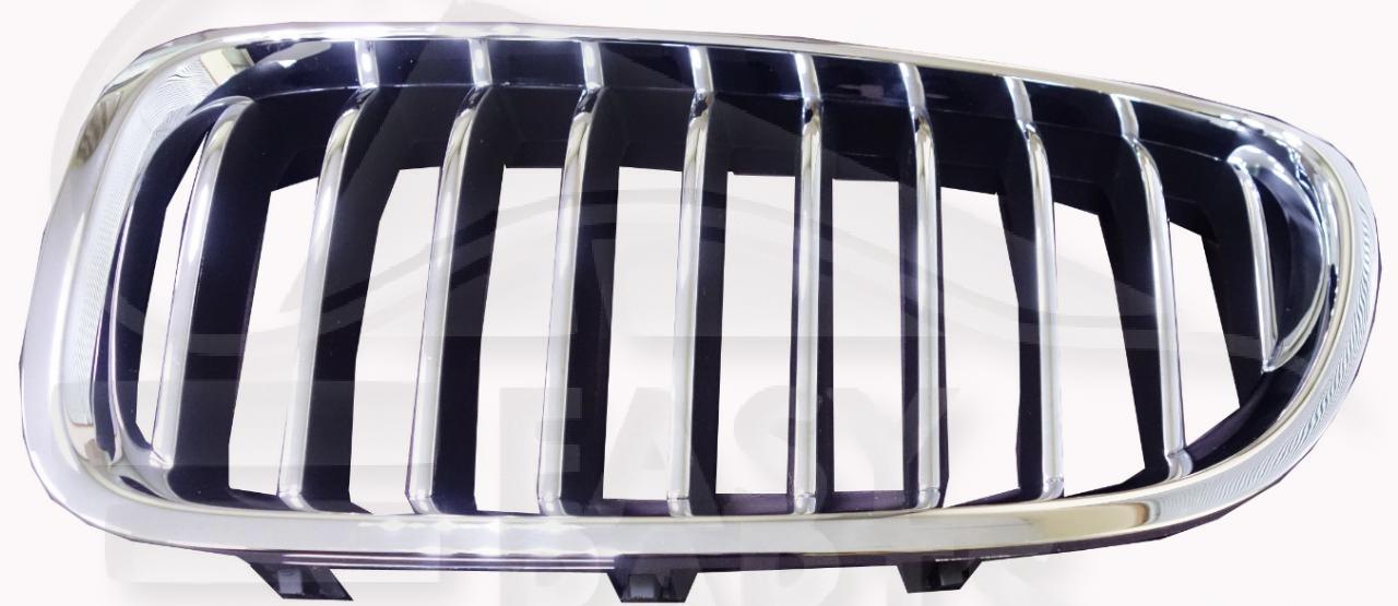 GRILLE DE CALANDRE G CHROMEE - NOIRE Pour BMW S5 F10/F11 LCI - BM104 07/13→