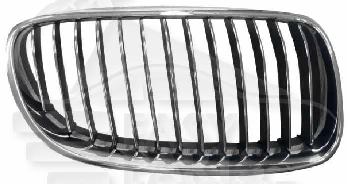 GRILLE DE CALANDRE AVD NOIRE - CHROMEE Pour BMW S3 E92 - BM061 01/10→