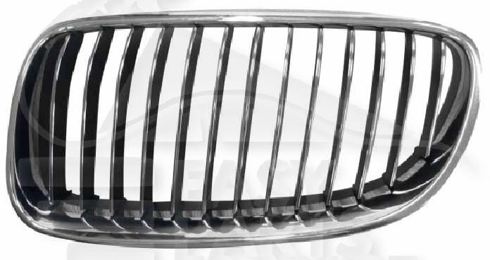 GRILLE DE CALANDRE AVG NOIRE - CHROMEE Pour BMW S3 E92 - BM061 01/10→