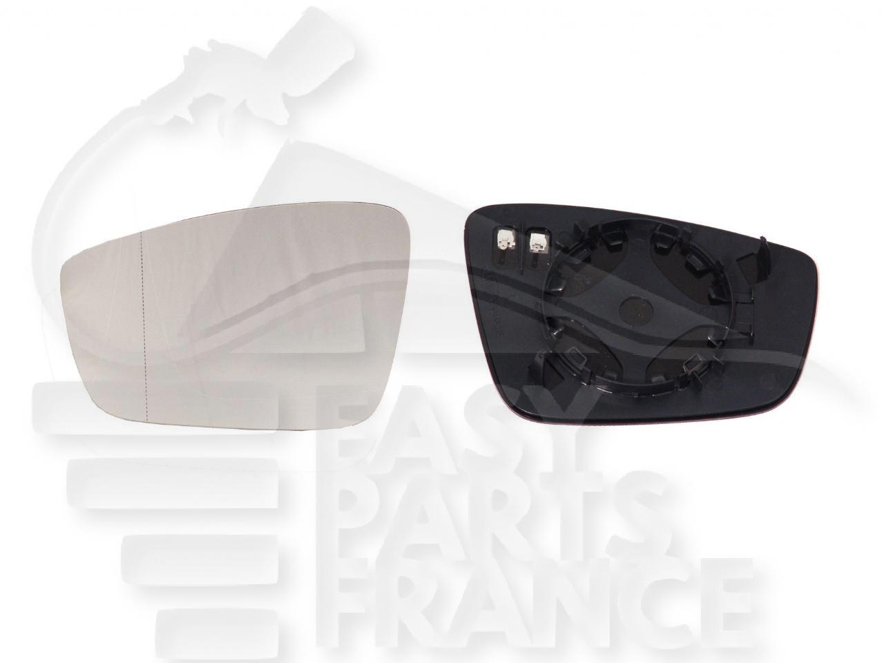 GLACE DE RETRO G +/- CHAUF Pour SKODA CITIGO - SK010 05/12→04/17