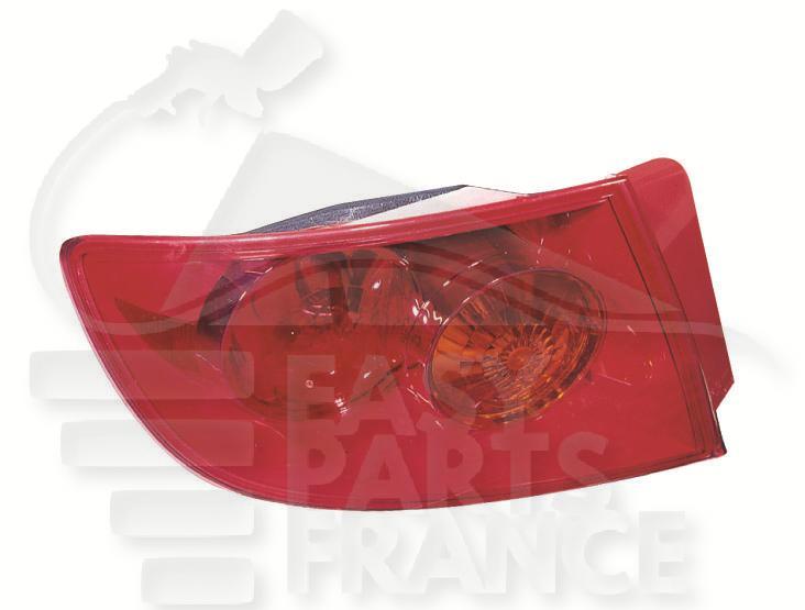 FEU ARG EXT ROUGE Pour MAZDA 3 - 4 PTES - MZ052 07/06→06/09