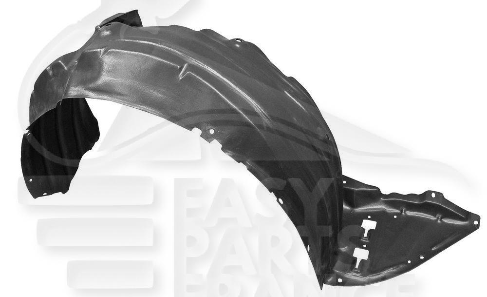 PARE BOUE AILE AVD Pour MAZDA 3 - 5 PTES - MZ057 06/13→12/16