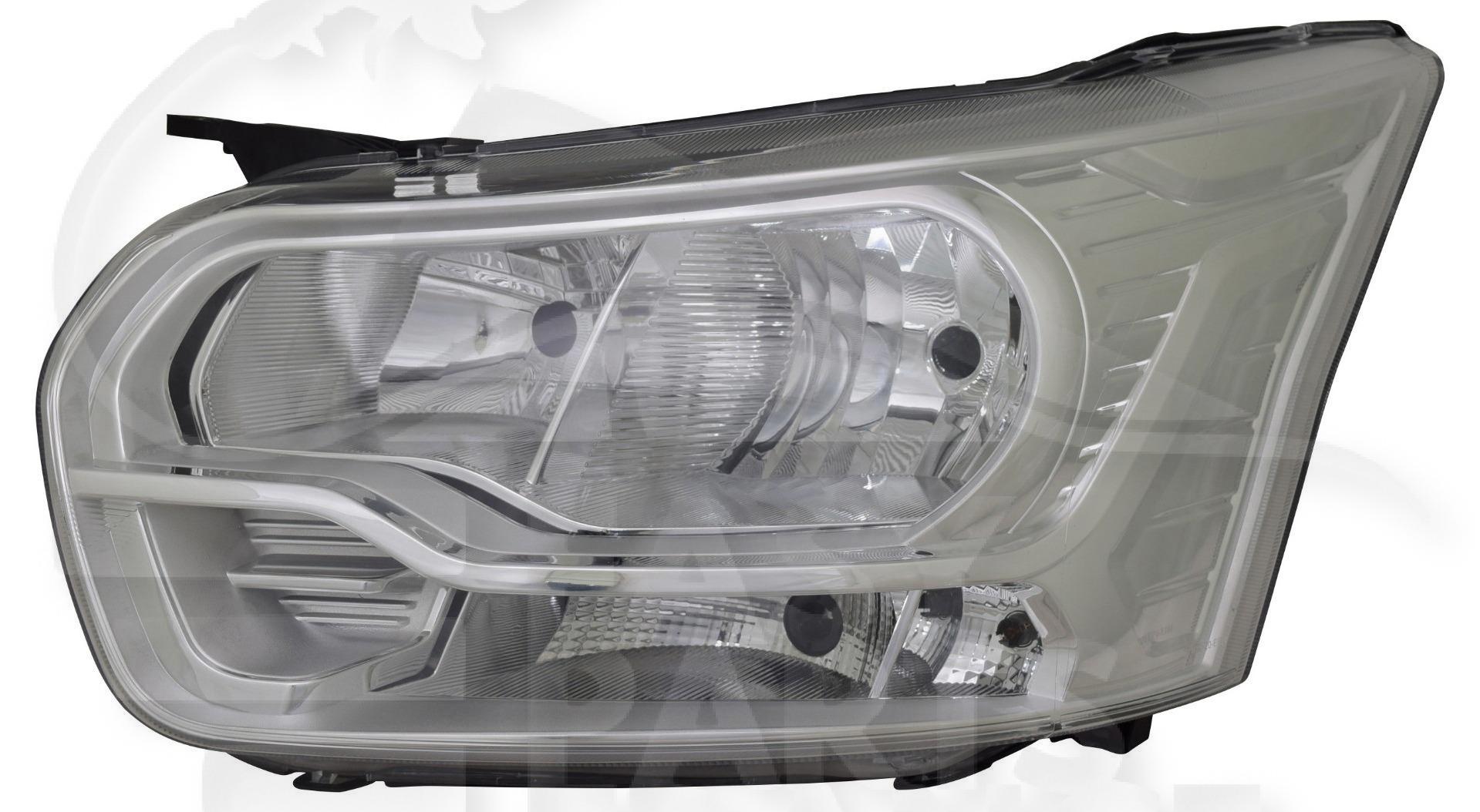 OPT G H7+H15 ELECT A/MOTEUR F/CHROME →05/16 Pour FORD TRANSIT MK8 - FD196 03/14→08/19