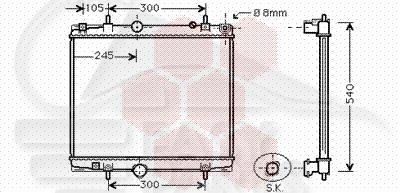 RADIA 2.0 16 V +/- CLIM 550 x 465 x 26 Pour TOYOTA PROACE - TY350 06/13→01/16