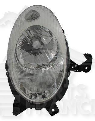 OPT G H4 ELECT S/MOTEUR F/CHROME →10/07 Pour NISSAN MICRA K12 - NS096 09/05→09/10
