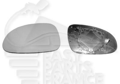 GLACE DE RETRO D CHAUF CONVEX →04/08 Pour VOLKSWAGEN EOS - VO035 06/06→10/10