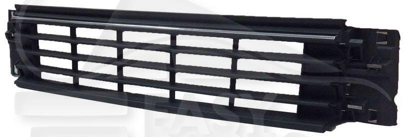 GRILLE CENTRALE DE PC AV NOIRE A/MOULURE CHROMEE Pour VOLKSWAGEN POLO - VO139 07/14→08/17