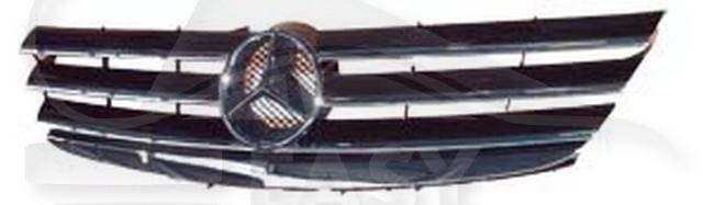 GRILLE DE CALANDRE A/PEINDRE A/MOULURE CHROMEE Pour MERCEDES CLASSE A - W169 - ME031 05/08→