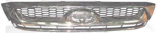 GRILLE DE CALANDRE A/MOULURE SUP CHROMEE mod 2 WD Pour TOYOTA HILUX - TY135 02/09→01/12