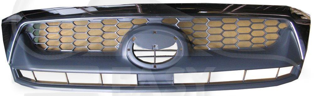 GRILLE DE CALANDRE A/MOULURE SUP CHROMEE mod 4 WD Pour TOYOTA HILUX - TY135 02/09→01/12