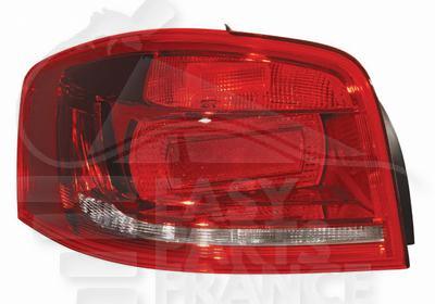 FEU ARG ROUGE →05/10 Pour AUDI A3 -3 PTES - AD046 07/08→08/12