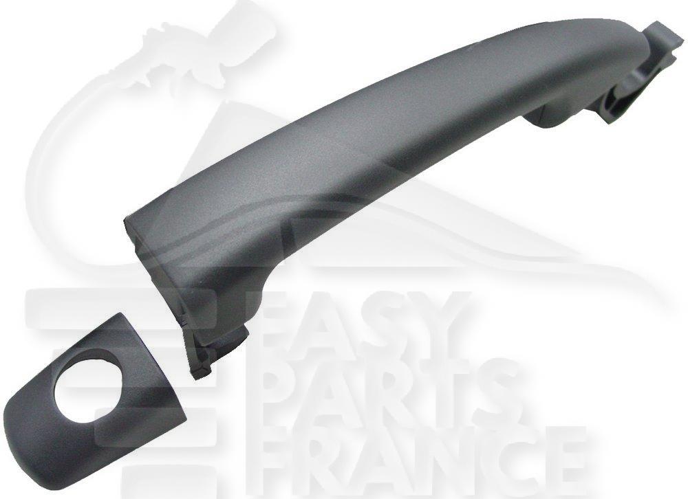 POIGNEE DE PORTE AVG A/TROU BARILLET NOIRE Pour CITROEN C3 - CT065 04/13→08/16