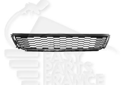 GRILLE CENTRALE DE PC AV NOIRE A/MOULURE CHROMEE Pour VOLKSWAGEN POLO - VO138 09/09→06/14