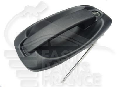 POIGNEE DE PORTE EXT AVG NOIRE A/TROU BARILLET Pour FIAT QUBO - FT182 01/08→03/16