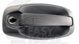 POIGNEE DE PORTE EXT BATTANTE NOIRE A/TROU BARILLET Pour FIAT QUBO - FT180 01/08→03/16