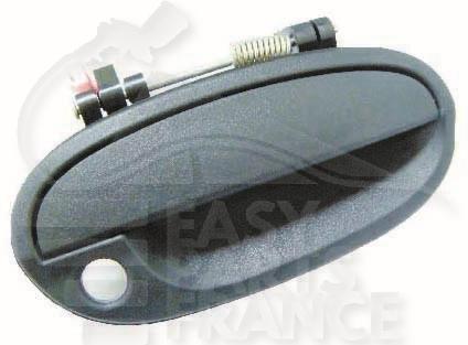 POIGNEE DE PTE EXT AVD NOIRE A/TROU BARILLET Pour DAEWOO MATIZ - DA032 06/05→08/07