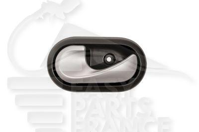 POIGNEE DE PTES INT AVG/ARG - LEVIER ARGENT - BASE NOIRE - CLIP Pour DACIA DUSTER - DC100 03/10→09/13