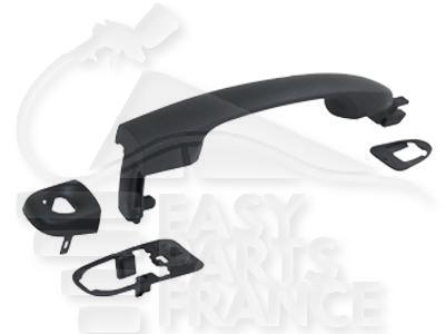 POIGNEE DE PTES AVG NOIRE A/TROU BARILLET Pour FIAT BRAVO - FT041 03/07→