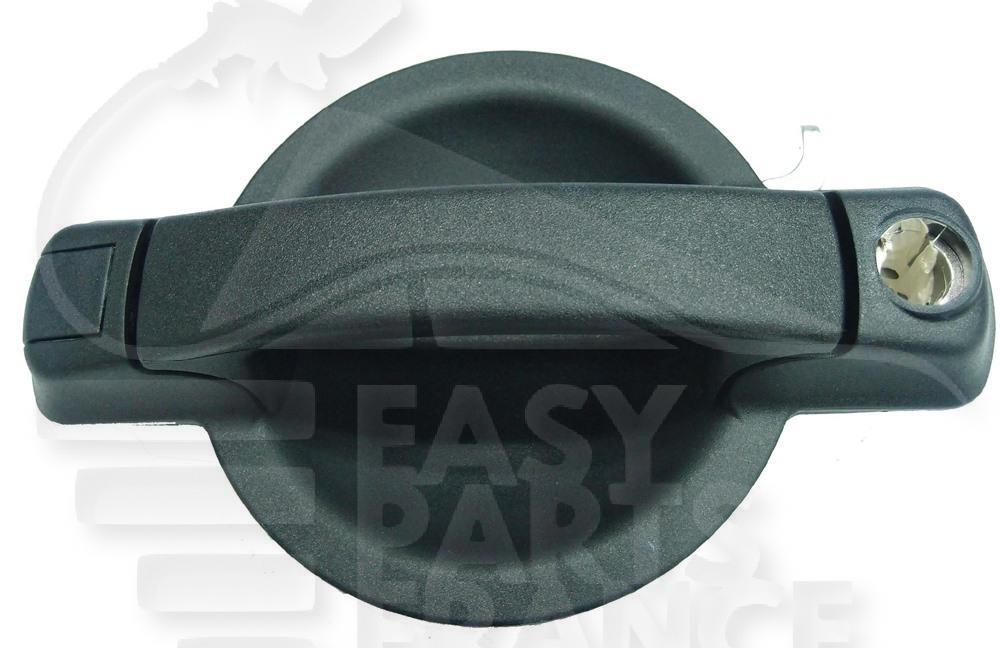 POIGNEE DE PTES EXT AVD NOIRE A/TROU BARILLET Pour FIAT DOBLO - FT071 11/05→01/10
