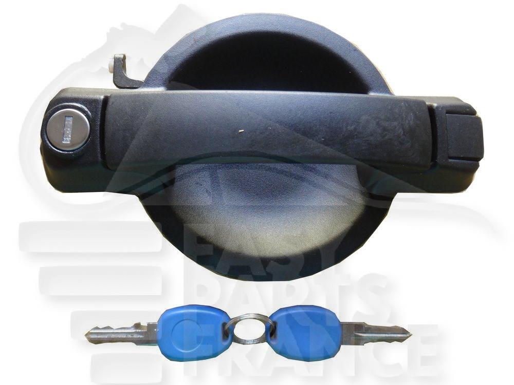 POIGNEE DE PTES EXT AVD NOIRE A/CLES Pour FIAT DOBLO - FT071 11/05→01/10