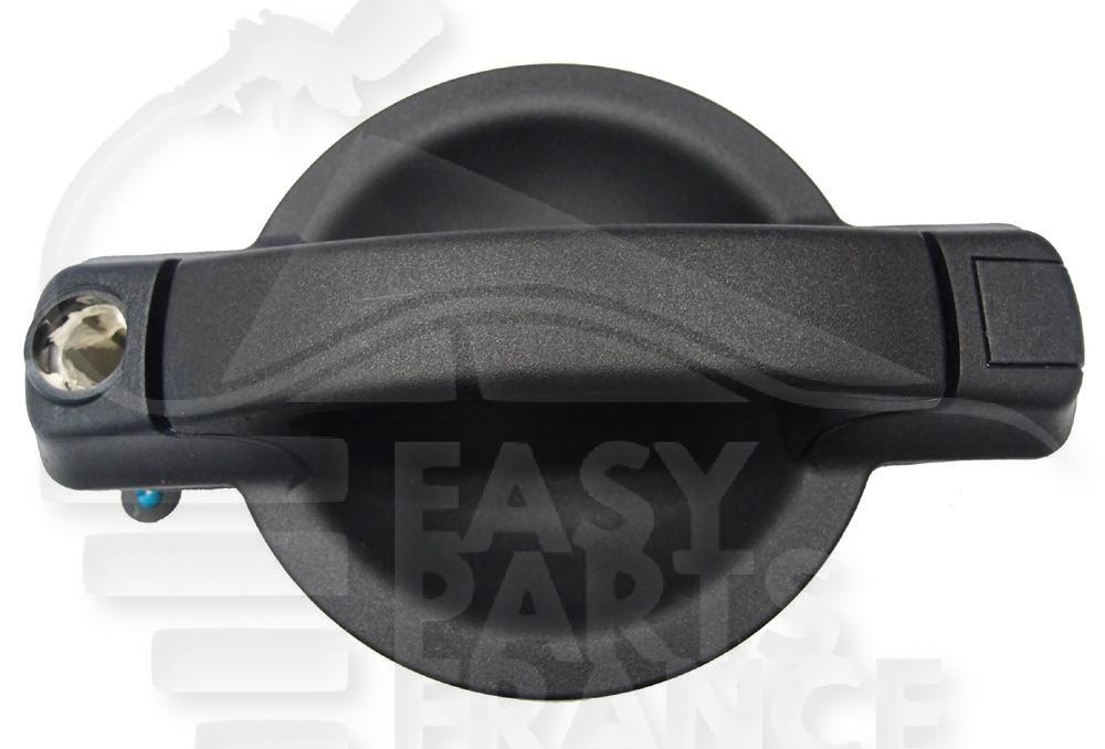 POIGNEE EXT PORTE BATTANTE - NOIRE - A/TROU BARILLET Pour FIAT DOBLO - FT071 11/05→01/10
