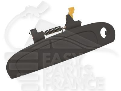 POIGNEE DE PTES EXT AVG NOIRE A/TROU BARILLET Pour KIA PICANTO - KI061 01/08→12/10
