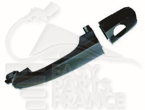 POIGNEE DE PTES EXT AVG NOIRE LISSE A/TROU BARILLET Pour KIA SPORTAGE - KI122 10/04→03/08