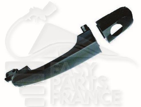 POIGNEE DE PTES EXT AVG NOIRE LISSE A/TROU BARILLET Pour KIA SPORTAGE - KI123 04/08→08/10