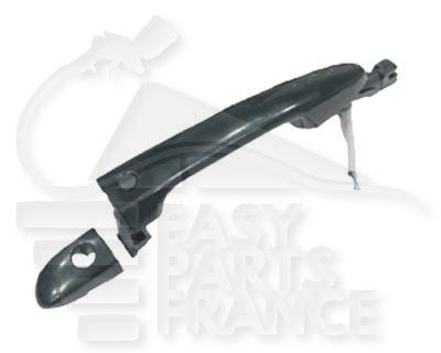 POIGNEE DE PTES EXT AVG A PEINDRE A/SMART ENTRY - A/CAPTEUR - A/TROU BARILLET Pour MAZDA 2 - MZ041 09/07→01/11