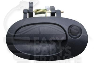 POIGNEE EXT DE HAYON NOIRE S/TROU BARILLET Pour NISSAN KUBISTAR - NS080 05/03→