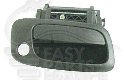 POIGNEE DE PTE EXT AVD NOIRE A/TROU BARILLET Pour OPEL ASTRA G - OP032 04/98→03/04