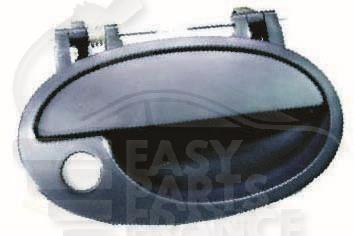 POIGNEE DE PTE EXT AVD NOIRE A/TROU BARILLET Pour OPEL MERIVA - OP100 04/03→04/06