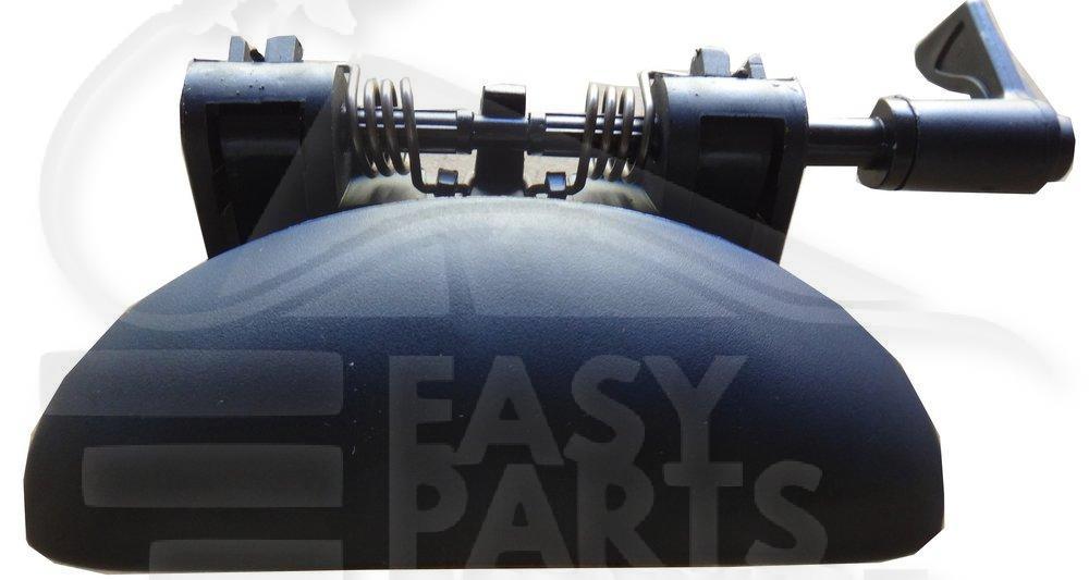 POIGNEE DE PTE EXT ARG NOIRE Pour PEUGEOT 206 - PG030 09/98→07/09