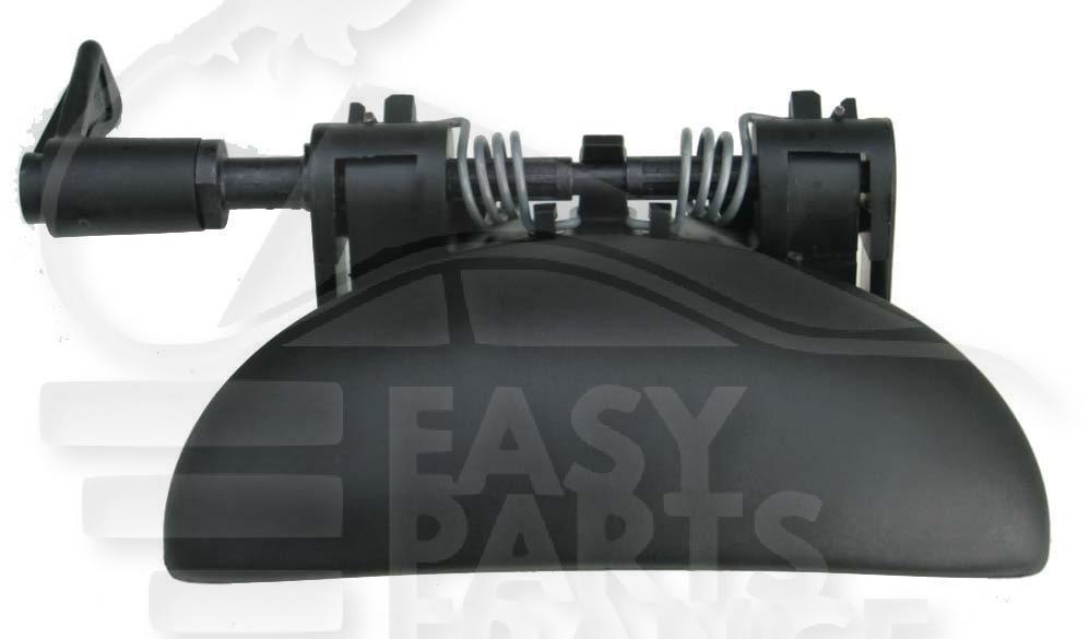 POIGNEE DE PTE EXT ARD NOIRE LISSE Pour PEUGEOT 206 - PG030 09/98→07/09