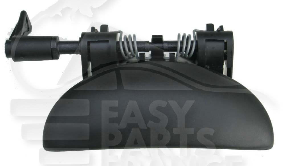 POIGNEE DE PTE EXT ARD NOIRE LISSE Pour PEUGEOT 206 - PG030 09/98→07/09