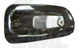 POIGNEE DE PTE INT AVD/ARD NOIRE LEVIER ARGENT Pour PEUGEOT 206 - PG030 09/98→07/09