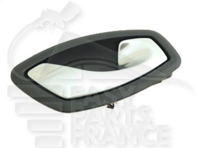 POIGNEE DE PTE INT AVD/ARD NOIRE A/LEVIER CHROME Pour RENAULT LAGUNA - RN075 10/10→04/13
