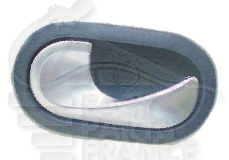 POIGNEE DE PTES INT AVD/ARD - LEVIER CHROME - BASE NOIRE - CABLE Pour RENAULT MODUS - RN120 09/04→12/07
