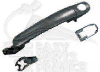 POIGNEE DE PORTE EXT AVG A PEINDRE A/TROU BARILLET Pour SKODA FABIA - SK023 05/10→10/14