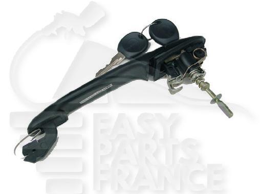 POIGNEE DE PTE AVD/AVG NOIRE A/CLES Pour SEAT IBIZA - SE052 07/93→10/96