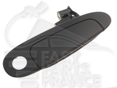 POIGNEE DE PTE EXT AVD NOIRE A/TROU BARILLET Pour TOYOTA YARIS - TY230 07/99→04/03