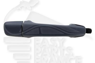 POIGNEE DE PTE EXT AVD/ARD/ARG A PEINDRE S/TROU BARILLET Pour VOLVO S40 - V50 - VV073 06/07→12/12