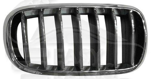 GRILLE DE CALANDRE D CHROMEE/CHROMEE/NOIRE Pour BMW X5 F15 - BM172 09/13→08/18