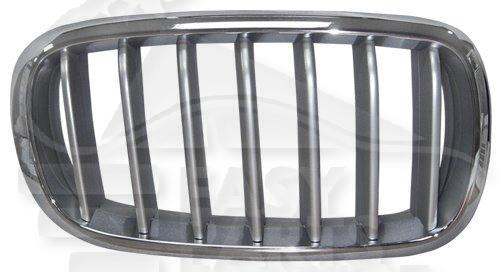 GRILLE DE CALANDRE D CHROMEE/TITANIUM Pour BMW X5 F15 - BM172 09/13→08/18