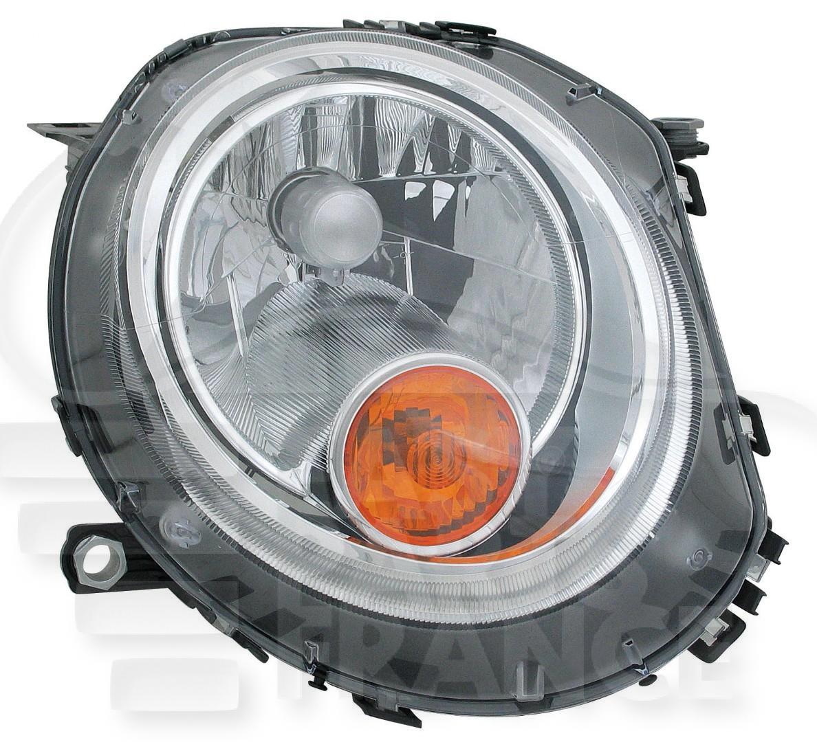 OPT D H4 ELECT A/MOTEUR - F/CHROME FEU OR Pour MINI MINI R56/R57 - MN026 01/11→12/14
