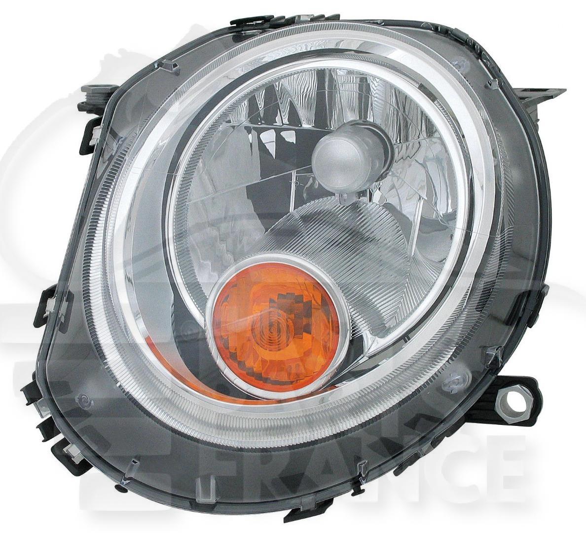 OPT G H4 ELECT A/MOTEUR - F/CHROME FEU OR Pour MINI MINI R56/R57 - MN026 01/11→12/14